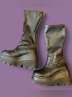 Demonia - Shaker-65 Platform Knee High Boots